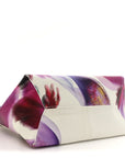 Crinkled Calfskin Future Floral Mini The Sack Bag White Multicolor