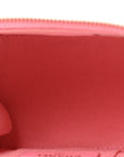 Lambskin Quilted Trendy Mini Vanity Case With Chain Pale Pink
