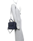 Grained Calfskin Micro Belt Bag Midnight