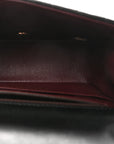 Lambskin Chevron Quilted Mini Square Flap Black