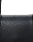 Shiny Box Calfskin Strass Hourglass Top Handle Bag XS Black