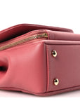 Caviar Quilted Small Business Affinity Flap Pink