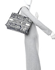 Canvas Embroidered Medium D1ORiviera Toile De Jouy Book Tote Blue