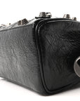 Agneau Arena Mini Le Cagole Duffle Crossbody Bag Black