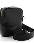 Calfskin Baroque Logo Messenger Bag Black