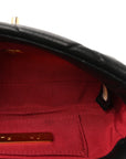 Goatskin Quilted CHNL 19 Waist Bag Black