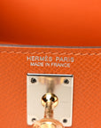 Epsom Mini Kelly Sellier 20 Orange