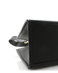 Vitello King Plexiglass Elaphe Snakeskin Print Logo Medium FNDI Sunshine Shopper Tote Dark Asphalt
