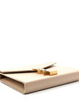 Grain De Poudre Monogram Cassandra Chain Wallet Dark Beige
