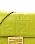 Nappa FF 1974 Embossed Baguette Wasabi