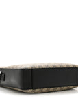 GG Supreme Monogram Flat Messenger Bag Beige Black New Acero