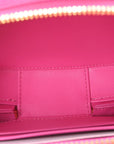 Calfskin CD Signature Oval Crossbody Camera Bag Rani Pink