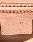 Calfskin Cannage Small Caro Bag Rose De Vents
