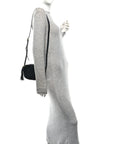 Pebbled Calfskin Small Soho Disco Bag Black