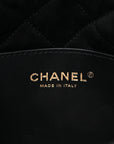 Shiny Calfskin Quilted Mini CHNL 22 Black