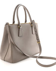 Saffiano Lux Large Galleria Double Zip Tote Argilla