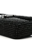 The Rhinestone J Marc Mini Shoulder Bag Black