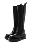 Calfskin The Lug Chelsea 30/70mm Tall Boots 36.5 Black