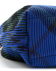 Canvas Knitted Check Mini Peg Duffle Bag Knight