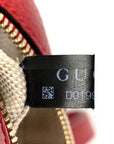 Dollar Calfskin Bi-Color Small Soho Disco Bag New Rosette Hibiscus Red