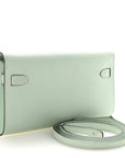 Epsom Kelly Wallet To Go Vert Peppermint