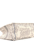 Canvas Embroidered Medium D1ORiviera Toile De Jouy Book Tote Gray