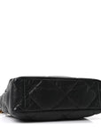 Goatskin Quilted Large CHNL 19 Flap Black