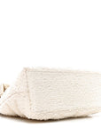 Boucle Tweed Quilted Small Loulou Puffer Monogram Chain Satchel Crema Soft