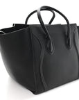 Grained Calfskin Medium Phantom Luggage Black