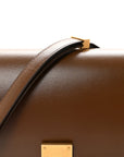 Box Calfskin Medium Classic Box Flap Bag Camel