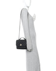 Caviar Quilted Medium Business Affinity Flap Black
