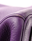 Taurillon Clemence Birkin 35 Ultraviolet