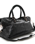 Agneau Giant 21 Rose Gold Hardware Part Time Black