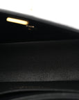 Lambskin Quilted Mini Rectangular Flap Black