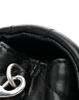 Calfskin Y Quilted Monogram Toy Loulou Crossbody Bag Black