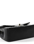 Lambskin Quilted Mini Rectangular Flap Black