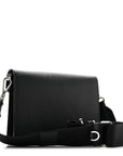 Saffiano City Calf Mini Envelope Bag Black