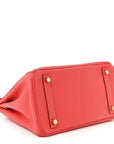 Togo Birkin 25 Rouge Pivoine