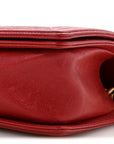 Caviar Quilted Medium Boy Flap Red
