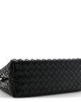 Nappa Intrecciato Small East West Andiamo Shoulder Bag Black