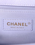 Caviar Quilted Medium Boy Flap Light Purple