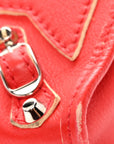 Supple Grained Calfskin Classic Silver Hardware Highlight Mini City Rouge Fraise