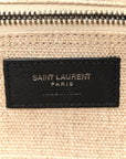 Linen Calfskin Rive Gauche Tote Greggio Natural