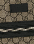 GG Supreme Monogram Flat Messenger Bag Beige Black New Acero