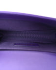 Calfskin Quilted Small Boy Flap Purple