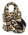 Canvas Mini Mizza Embroidered Lady D-Lite Beige Multicolor