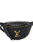 Calfskin Quilted New Wave Bumbag Black
