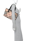 Supernova Check Small Nickie Tote Black