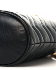 Calfskin Matelasse Mini GG Marmont 2.0 Bucket Bag Black