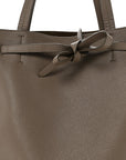 Soft Grained Calfskin Small Belt Cabas Phantom Taupe